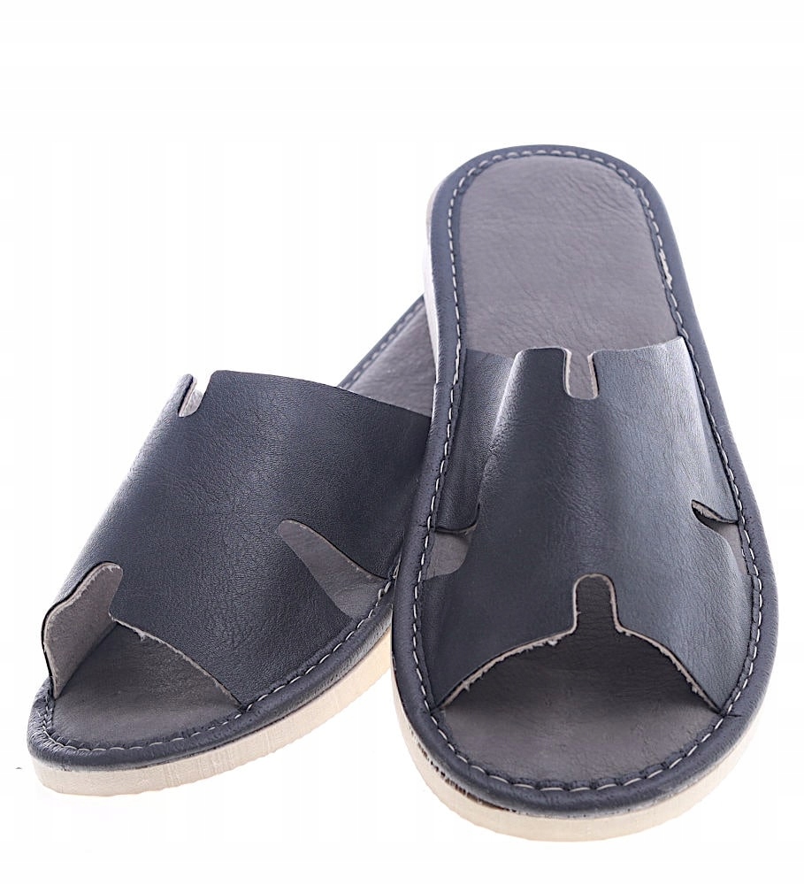 SKÓRZANE DOMOWE KLAPKI KAPCIE BUTY 13382 40 Marka inna