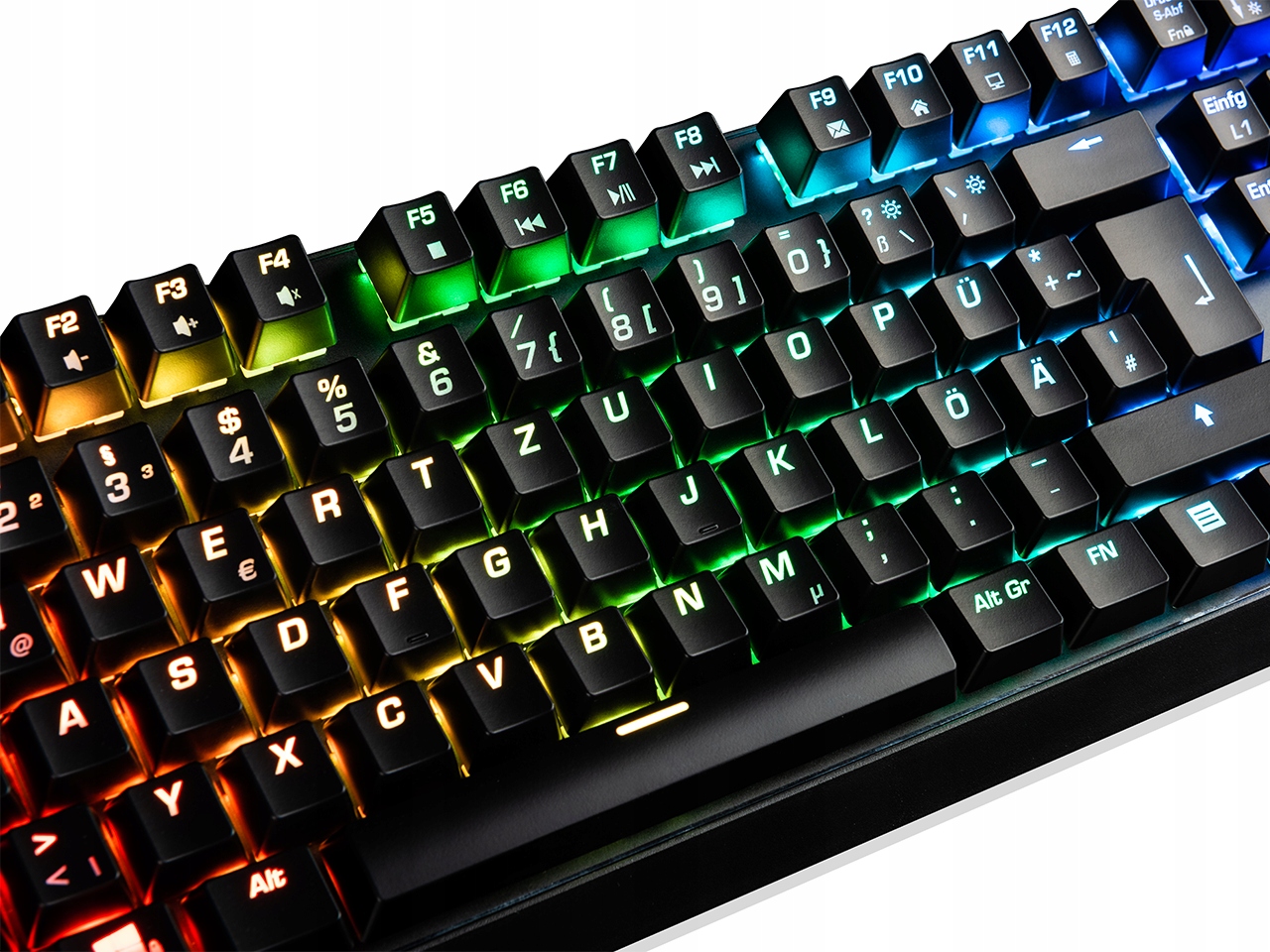 KLAWIATURA MECHANICZNA MODECOM VOLCANO RGB + PODSTAWKA NA TELEFON GRATIS Model Volcano Lanparty RGB