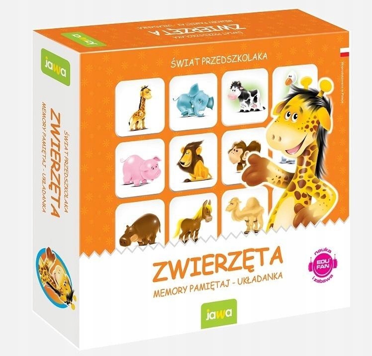 MEMO Memory GRA DLA DZIECI Logiczna Zwierzęta Mini EAN (GTIN) 5905320682743