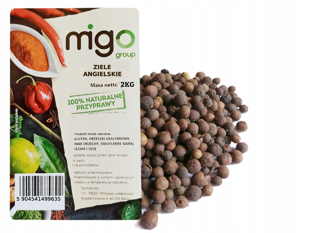 Nové Koření, aromatické zrno 2 kg Migo