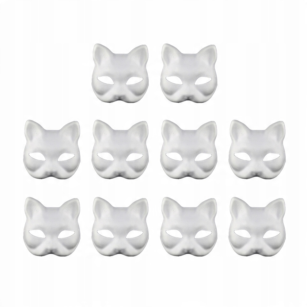 

10 sztuk maska na twarz kota Diy ręcznie
