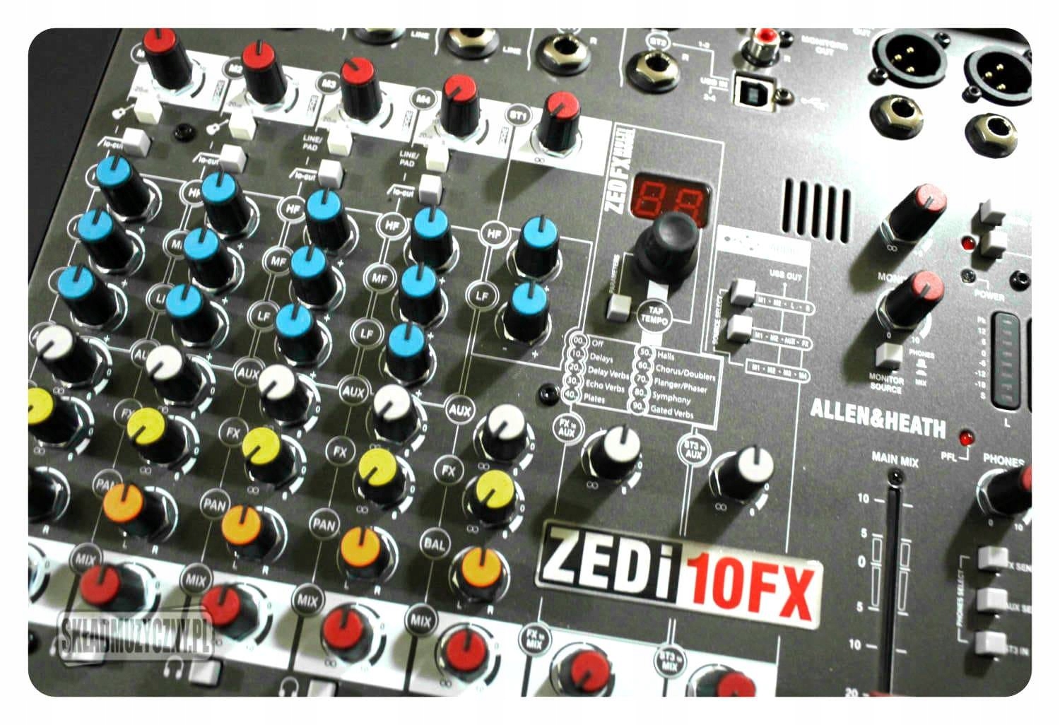 Mikser Allen & Heath ZEDi-10FX z intrfejsem Model ZED-10FX