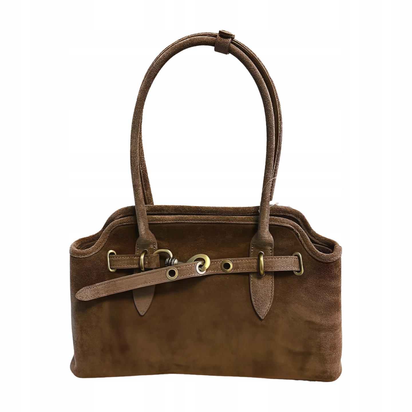 Laura Biaggi shopper kabelka semišová taupe