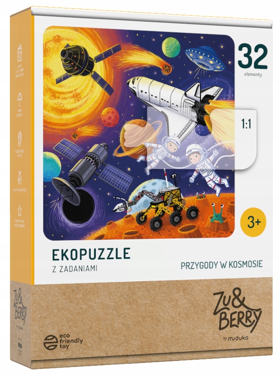 

Ekopuzzle Z Zadaniami Przygody W Kosmosie 32 El
