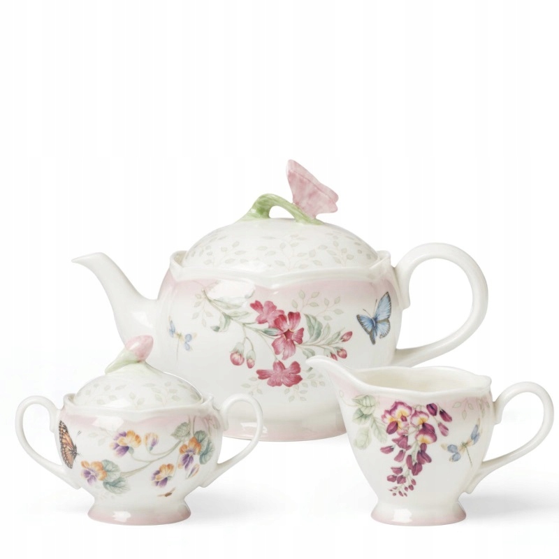 Zestaw do herbaty Pink Ombre Butterfly Meadow Lenox