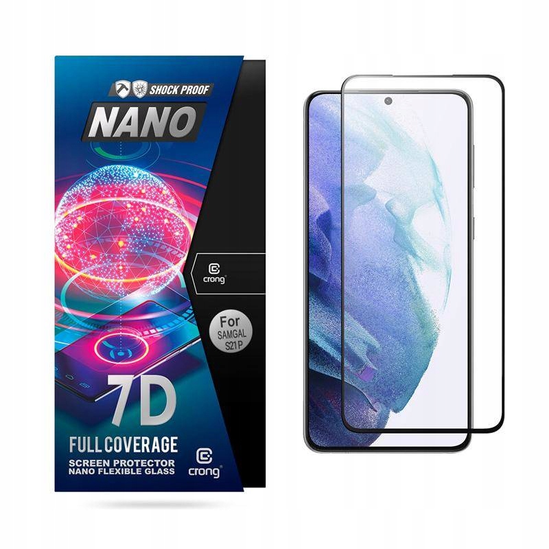 

Niepękające Szkło do Samsung S21+ Crong 7D Nano
