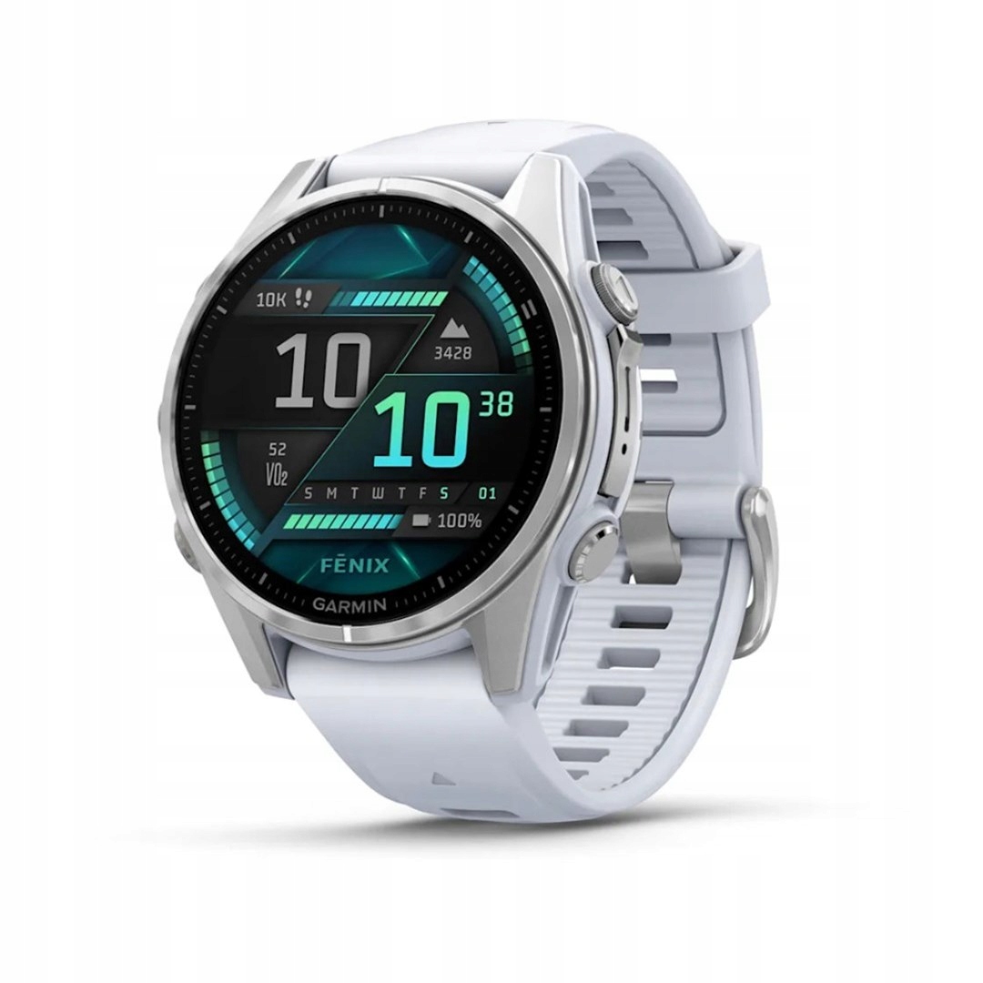 Garmin Fenix 8 Amoled 43mm srebrny zegarek sportowy 010-02903-00