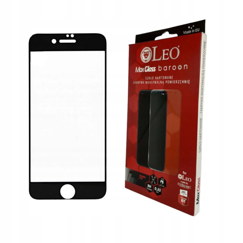 

Szkło Ochronne Leo 9H do Iphone 7/8 - Black