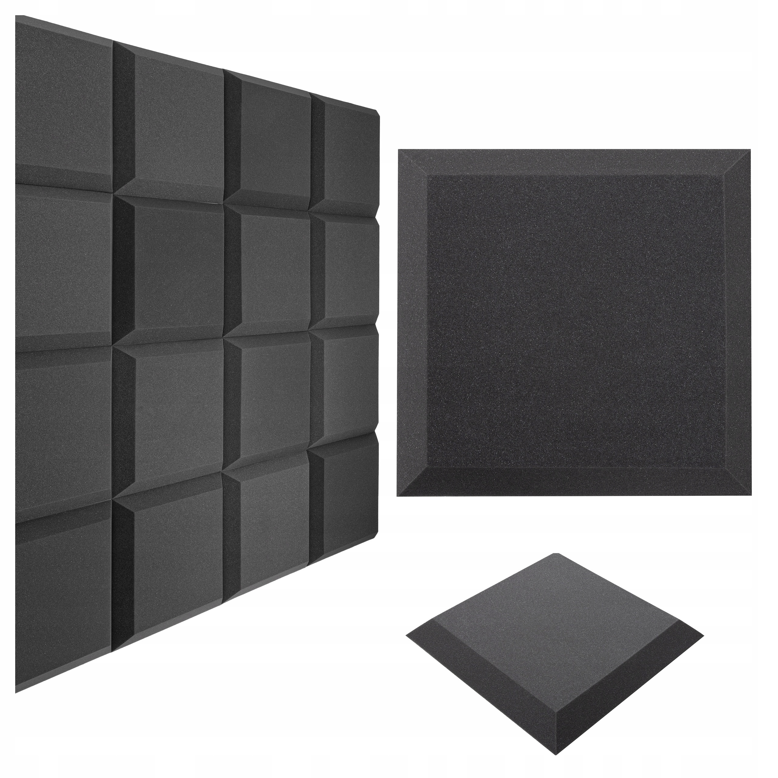 Penová zvukotesná podložka Akustický Panel so šikmými stranami Bitmat, moderná