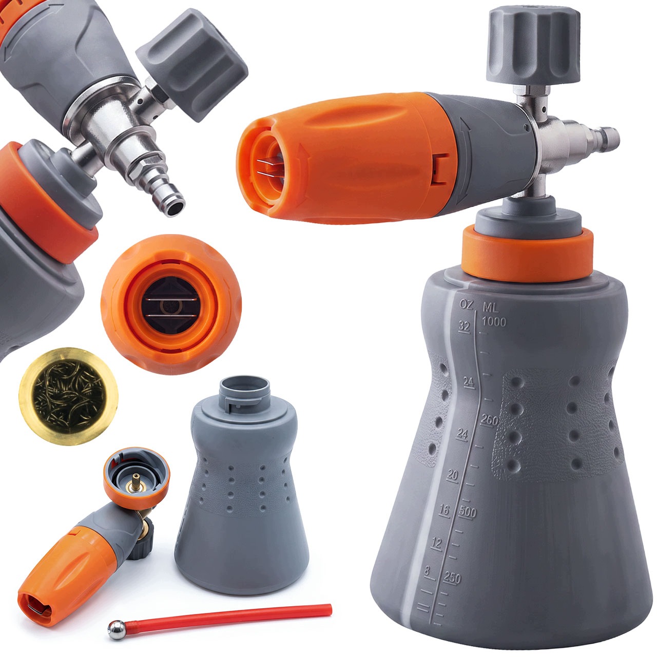 Profesionální Pěnovačka Pro Tlakovou Myčku 1 L 1/4 Tryska 1,23 MM 2200 Psi