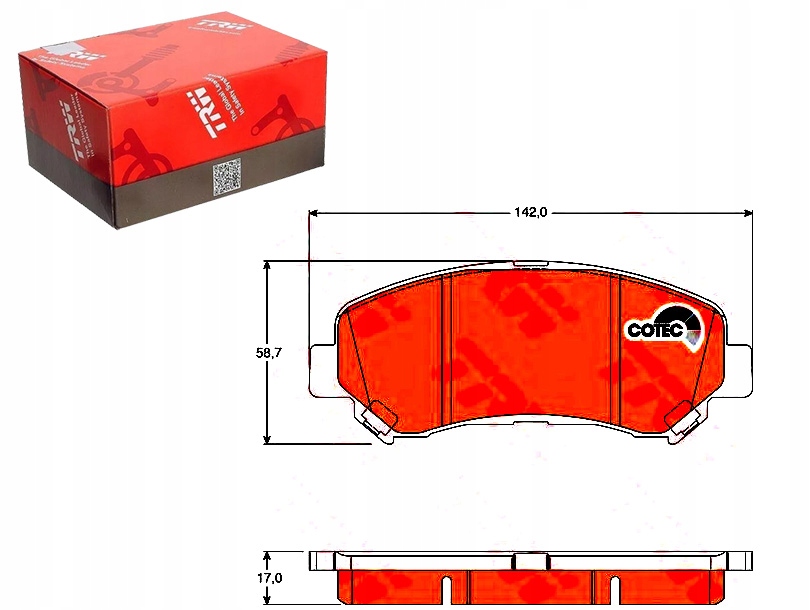 Brzdové Destičky Nissan Přední Qashqai Trw