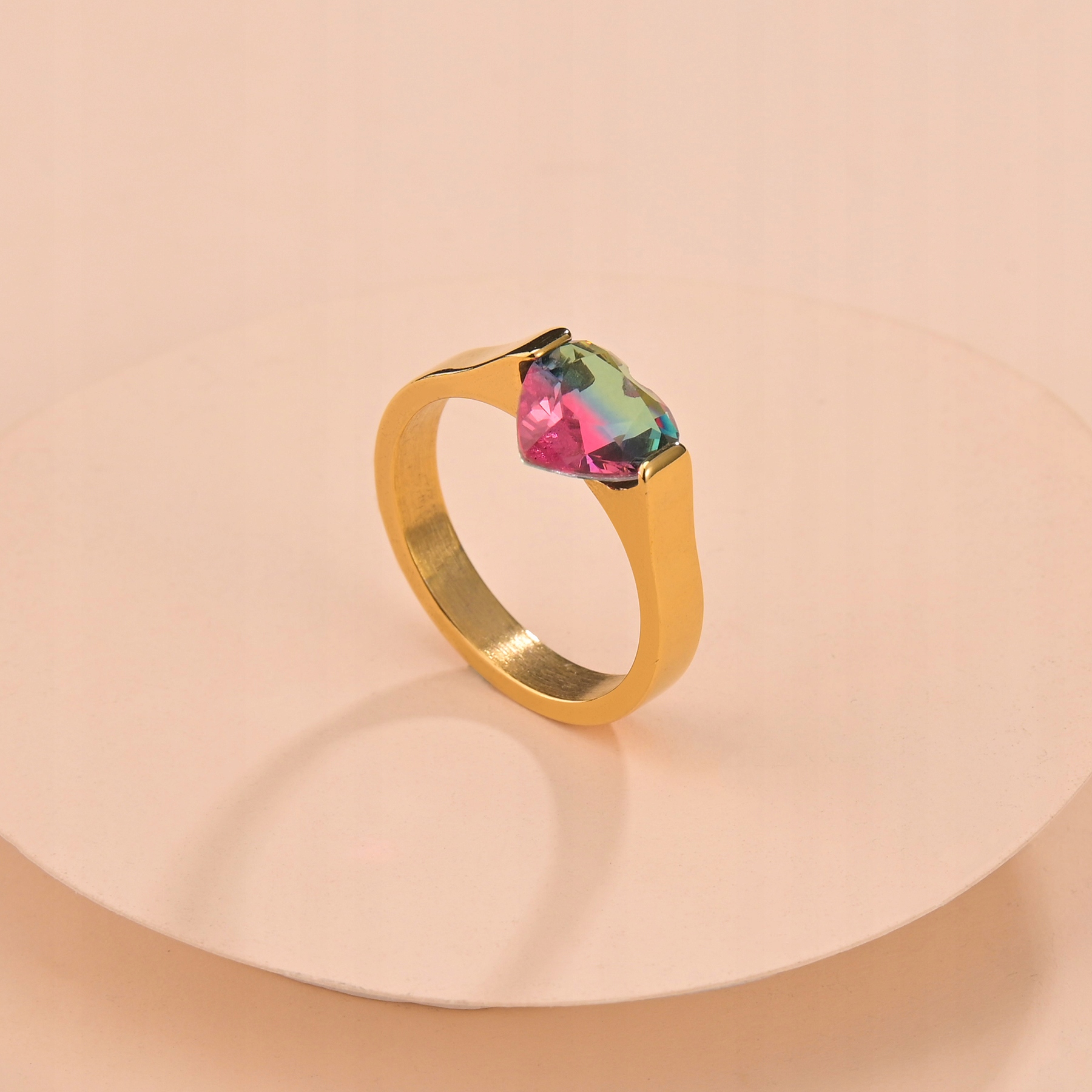 ZŁOTY PIERŚCIONEK STAL CHIRURGICZNA 316L-R.19/19mm Rozmiar/Średnica wew. (mm) 19/18,67