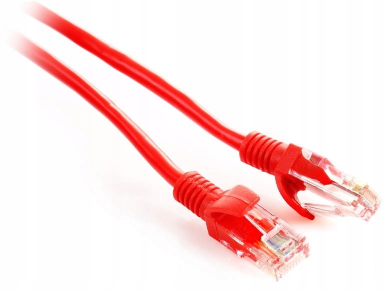Patchcord Getfort cat.5e UTP 0,25m czerwony