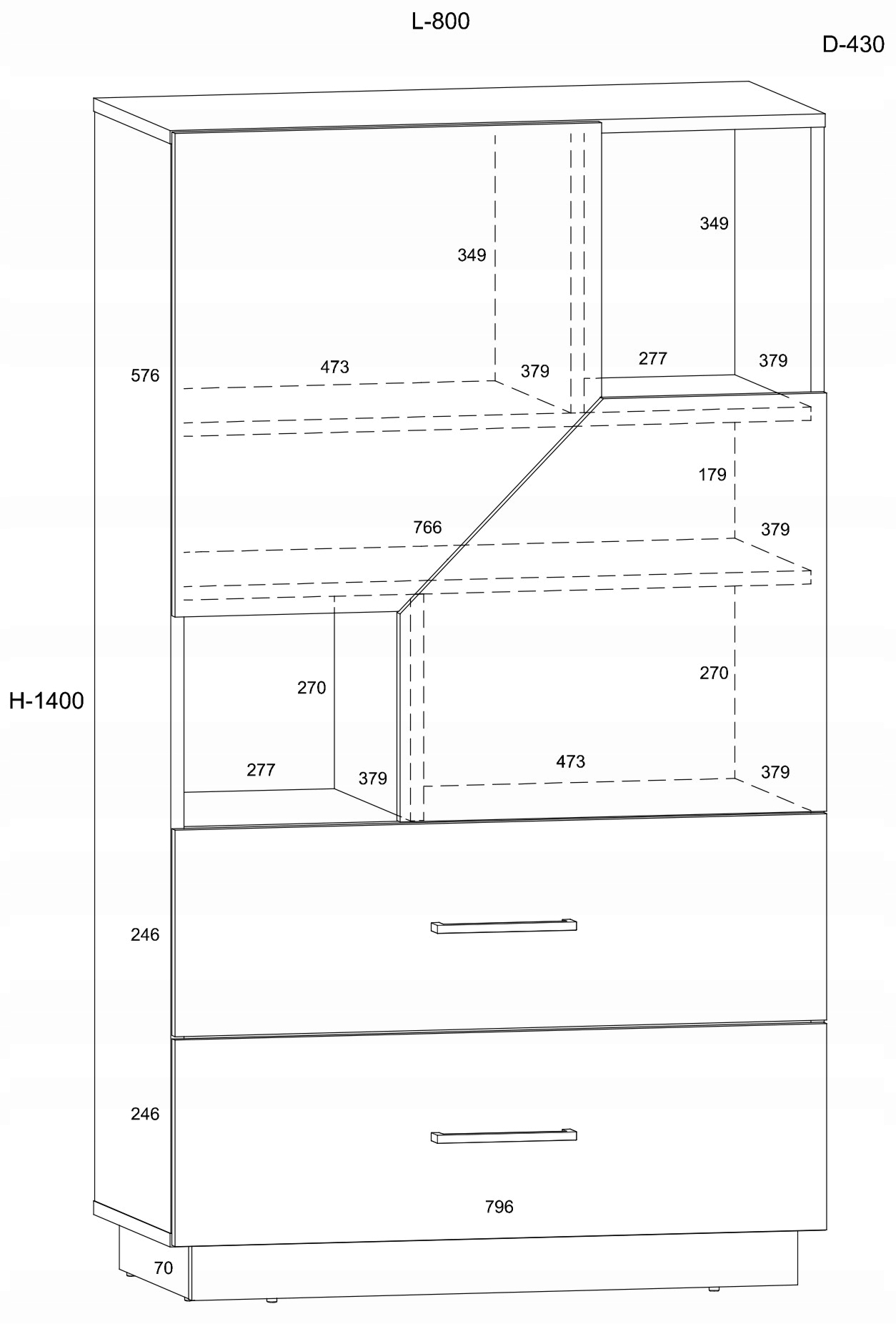 meble EPA 14 regał na książki zabawki błękit Kod producenta MC_EPA_14