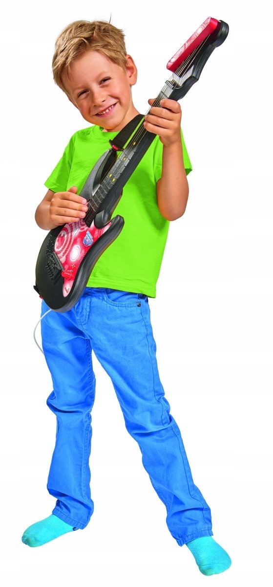 GITARA ROCKOWA Z MIKROFONEM ZESTAW SIMBA Wiek dziecka 4 lata +