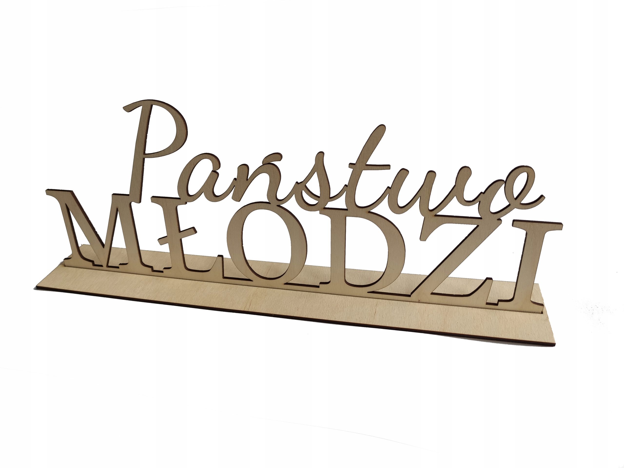 

Napis na stół drewno ślub wesele Państwo Młodzi