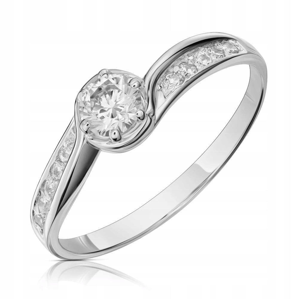 Stříbrný Prstýnek 925 S Bílým Očkem Zdobený Zirkon V Koruně VEL.18