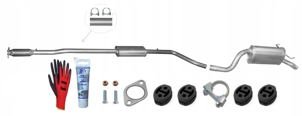 Fiat Idea 1.4 57-70 kW (2004-12/2012) Tlumiče sada+bonus