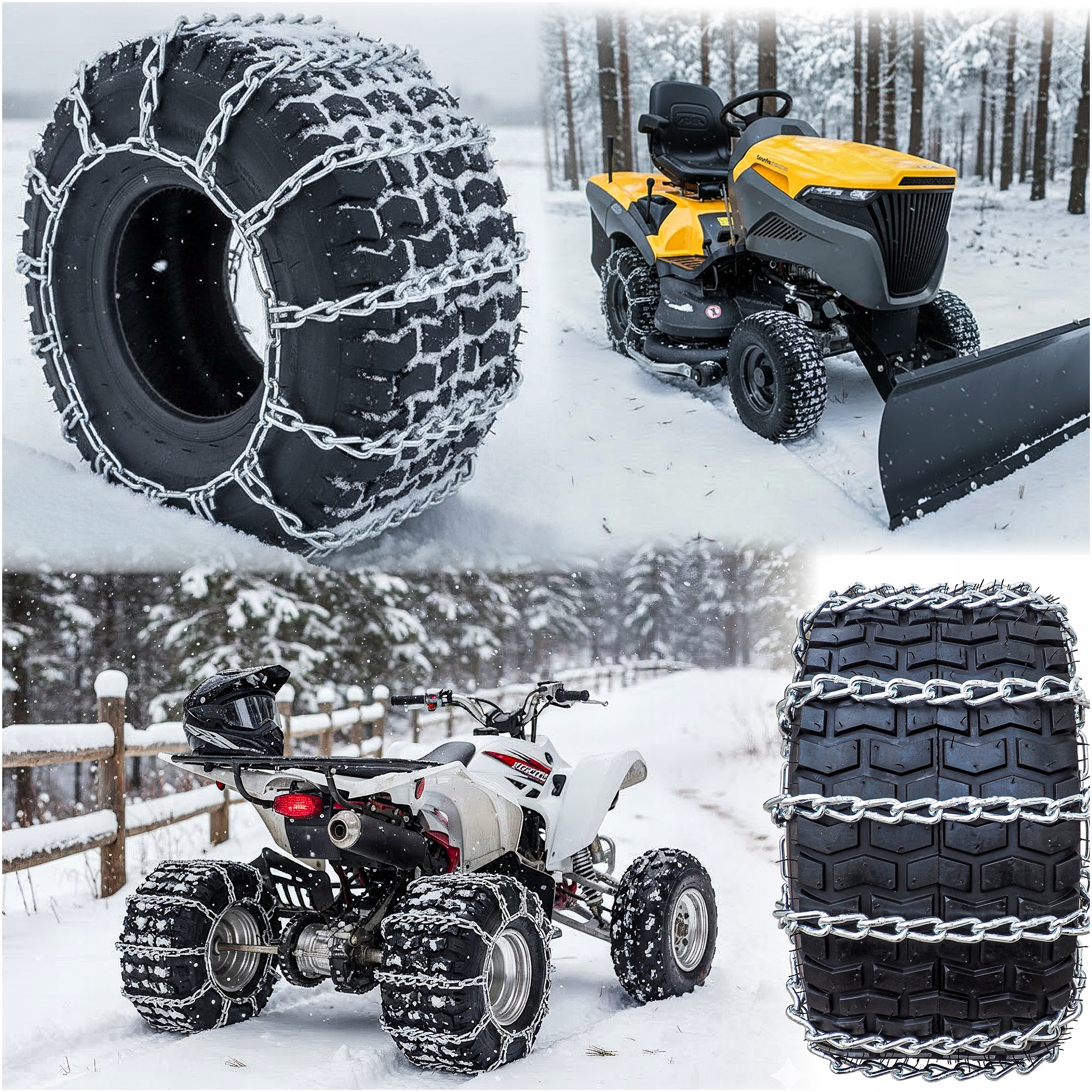 Sněhový Řetěz Pro Traktor 16x6.5-8 Sekačka