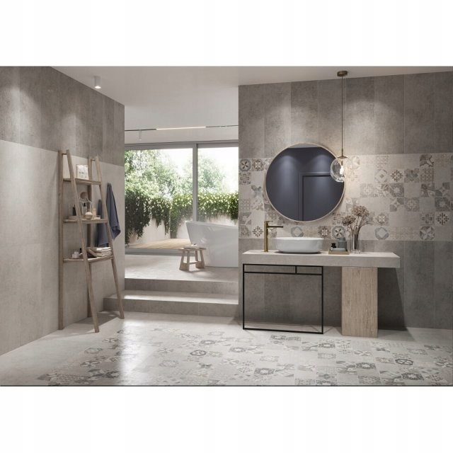 PŁYTKI SALON GRES VITORIA szary patchwork 60x60 Typ gres
