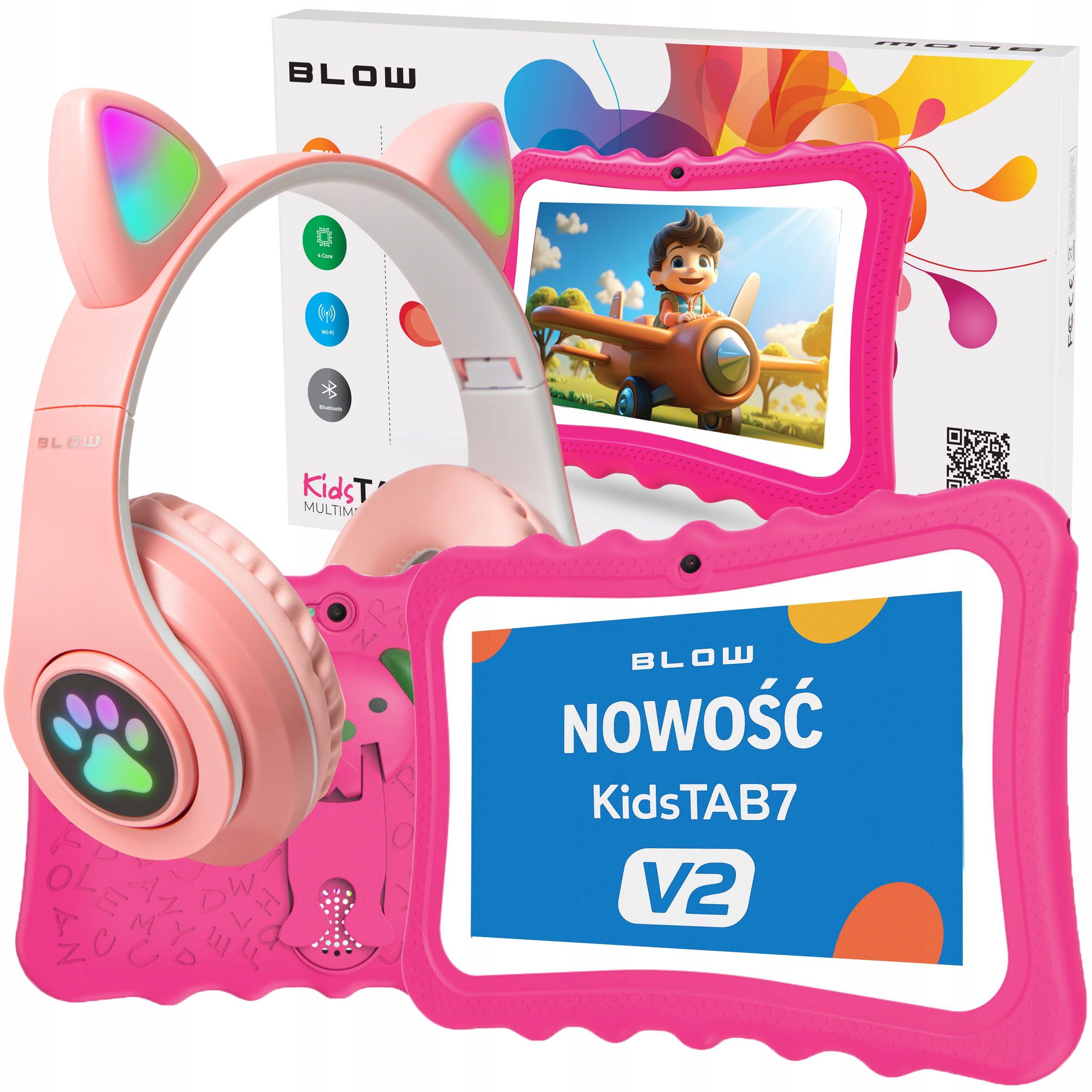 Tablet Pre Deti 7" 4/32GB Vzdelávacia Hračky Android WiFi Gps Puzdro