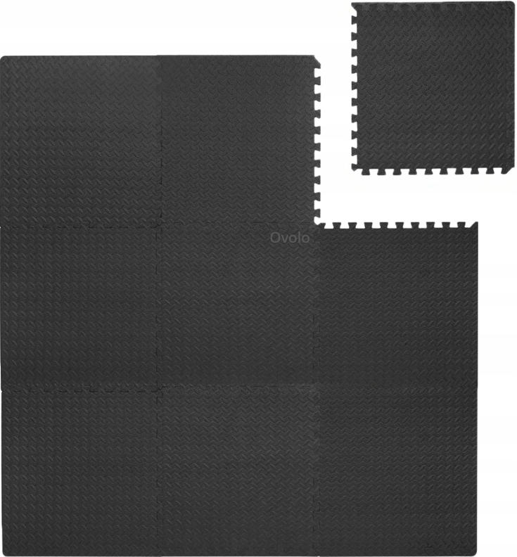 Ochranná Gumová Podložka Podlaha Puzzle 60x60 Do Posilovny Pod Zařízení 9 Kusů