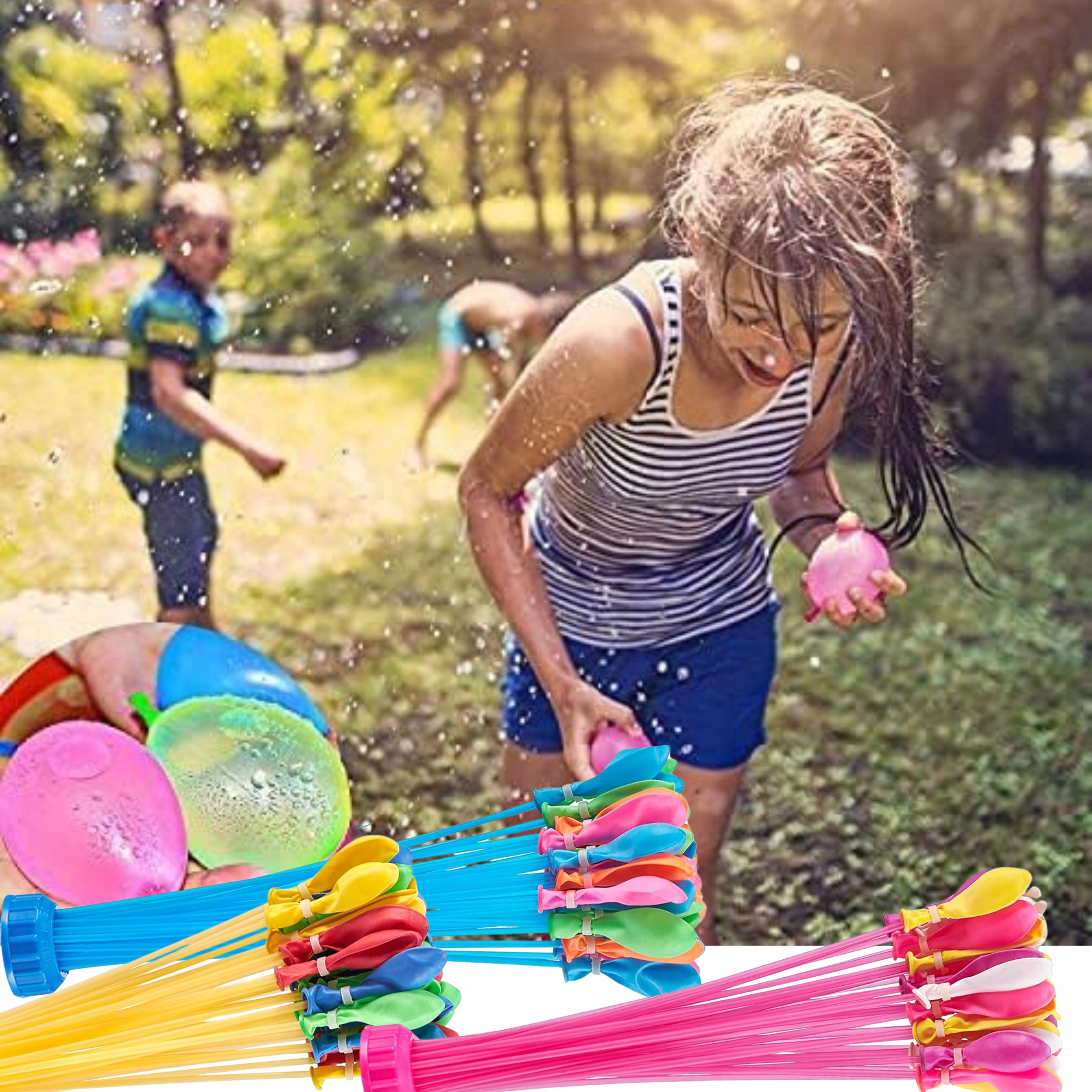 BOMBY WODNE BALONY BALONIKI NA WODĘ AUTOMATYCZNE ZESTAW 666 SZT DLA DZIECI Wiek dziecka 3 lata +