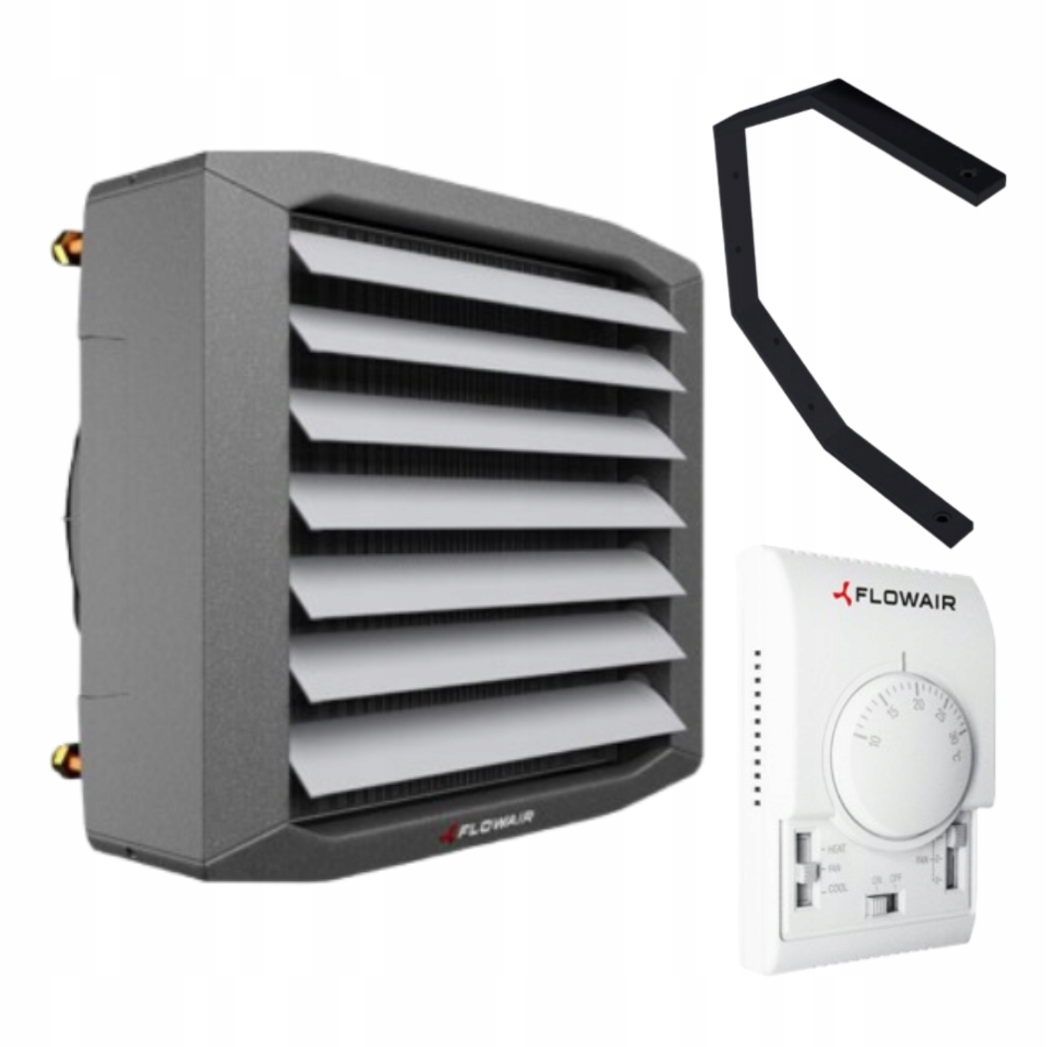 Vodný Ohrievač Flowair Leo L3 65,2 Kw Montážna Konzola Regulátor