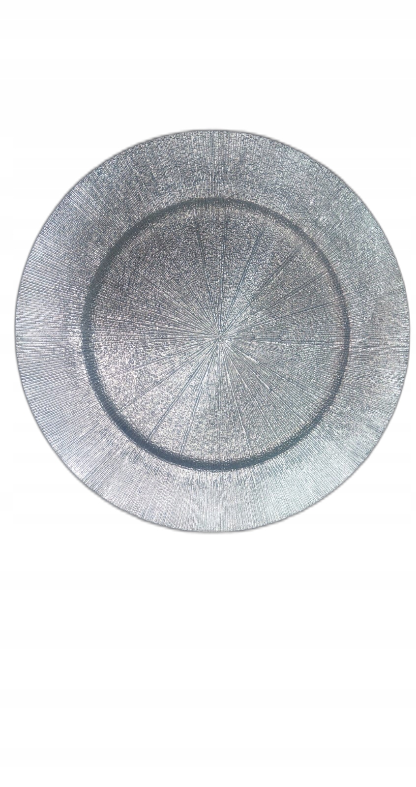

Patera podstawka pod talerz srebrna okrągła 33cm