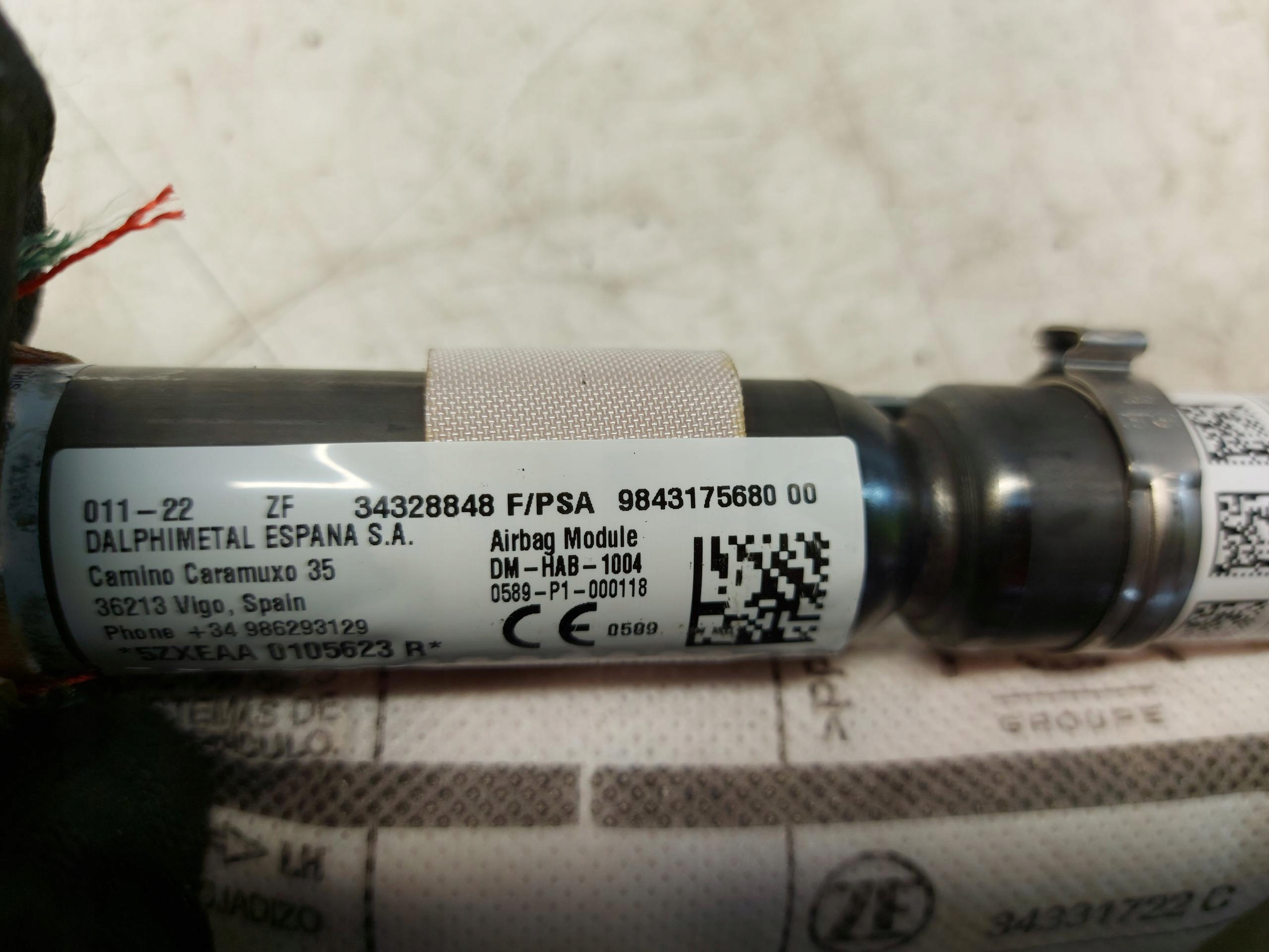 OPEL MOKKA B II Dachvorhang Airbag links