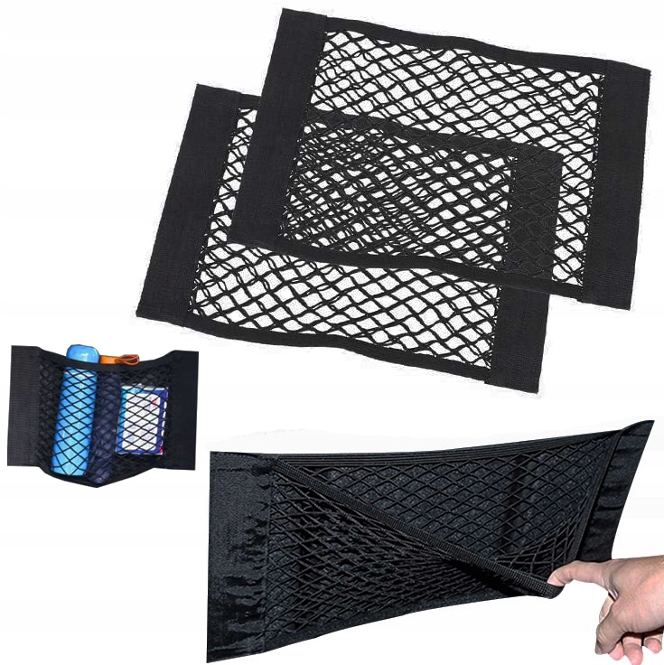 

2x Siatka Do Bagażnika Organizer Na Rzep 25x40