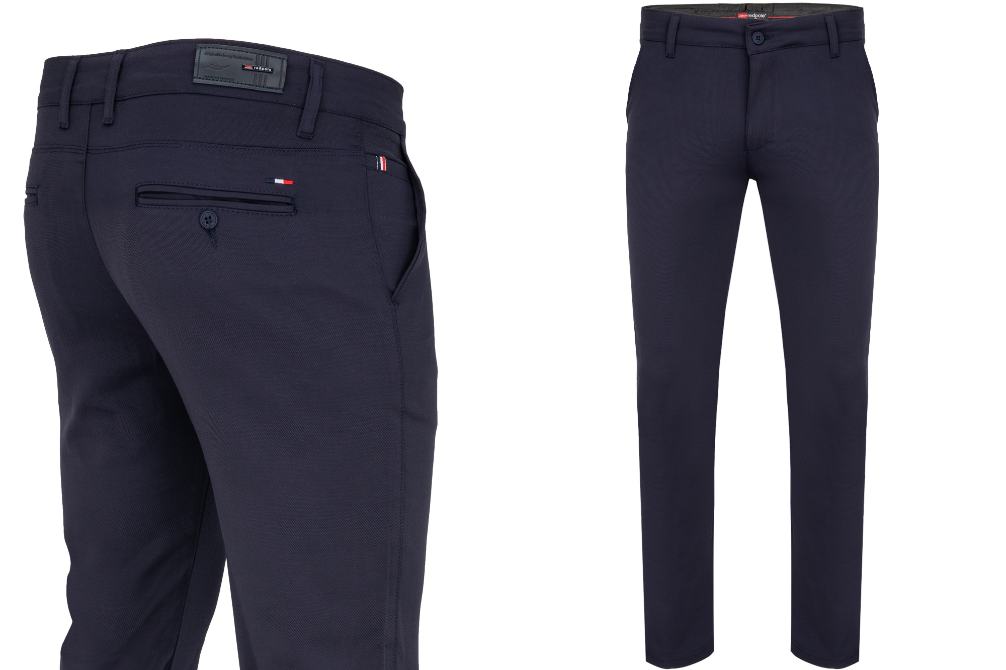 Pánské Kalhoty Casual Tmavě Modré Elegantní Slim 34