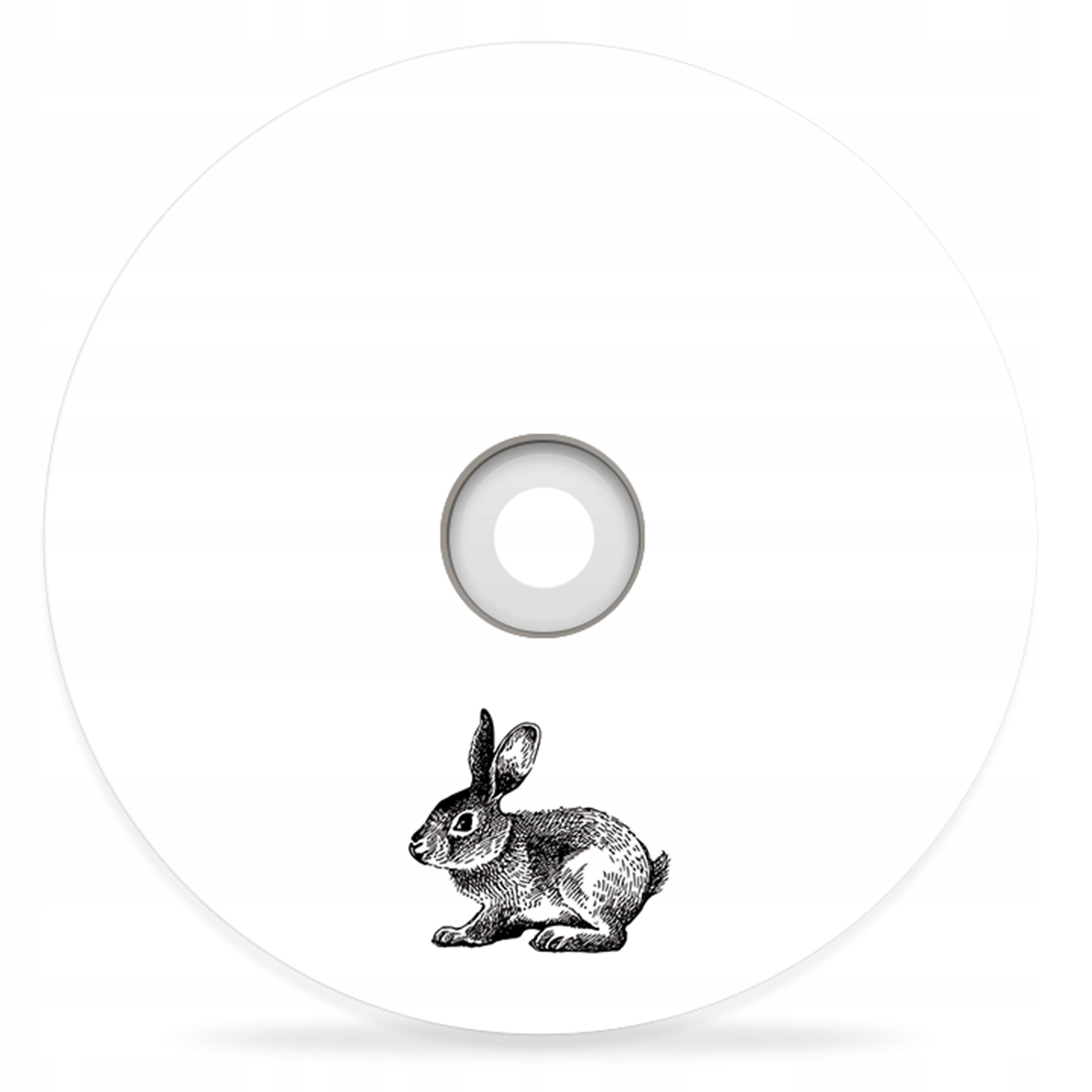 

Płyta DVD z nadrukiem Wielkanoc Zajączek biały