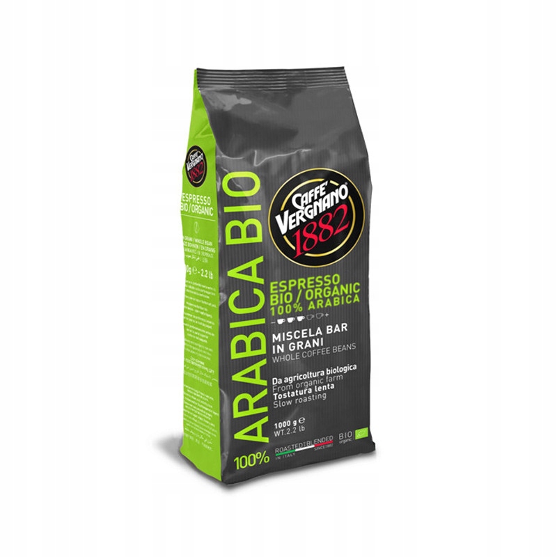 Vergnano 100% Arabica Bio kawa ziarnista 1kg