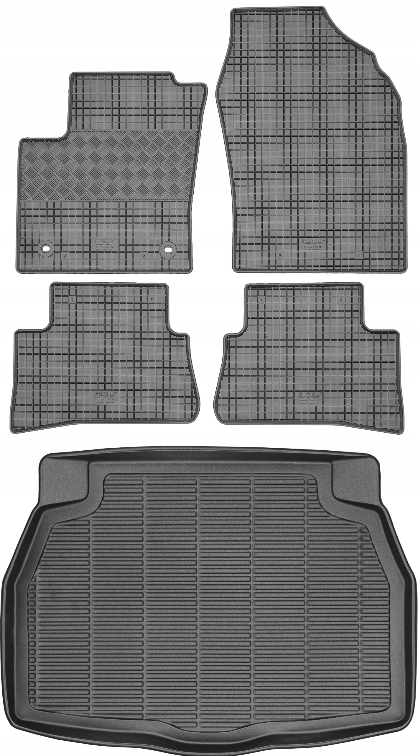 Toyota C-hr Crossover od roku 2016 Sada Koberčeky batožinový priestor