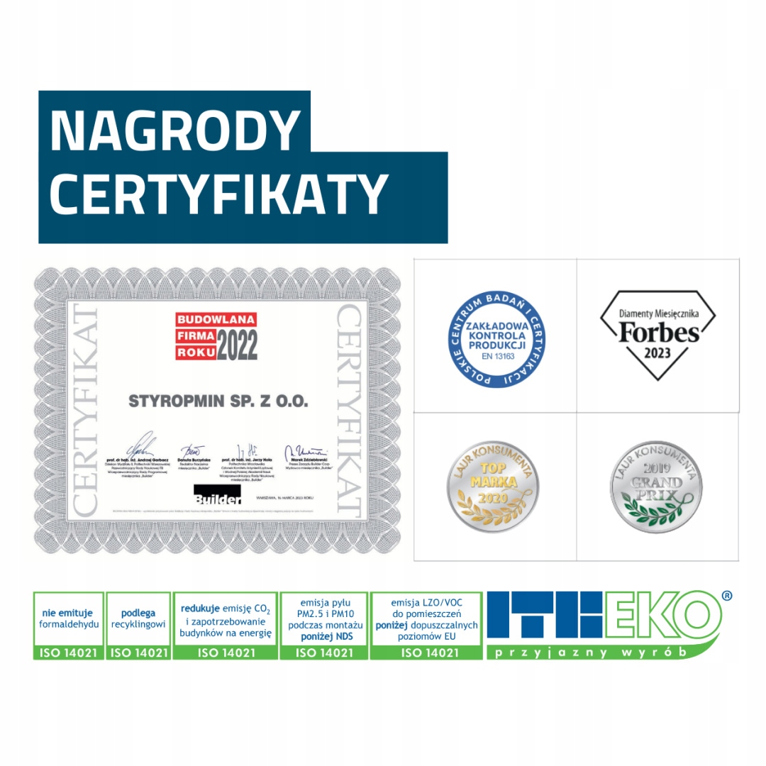 STYROPIAN GRAFITOWY EPS 80 STYROPMIN Passive DP CS PRO 80 8 cm gładki Grubość 80 mm