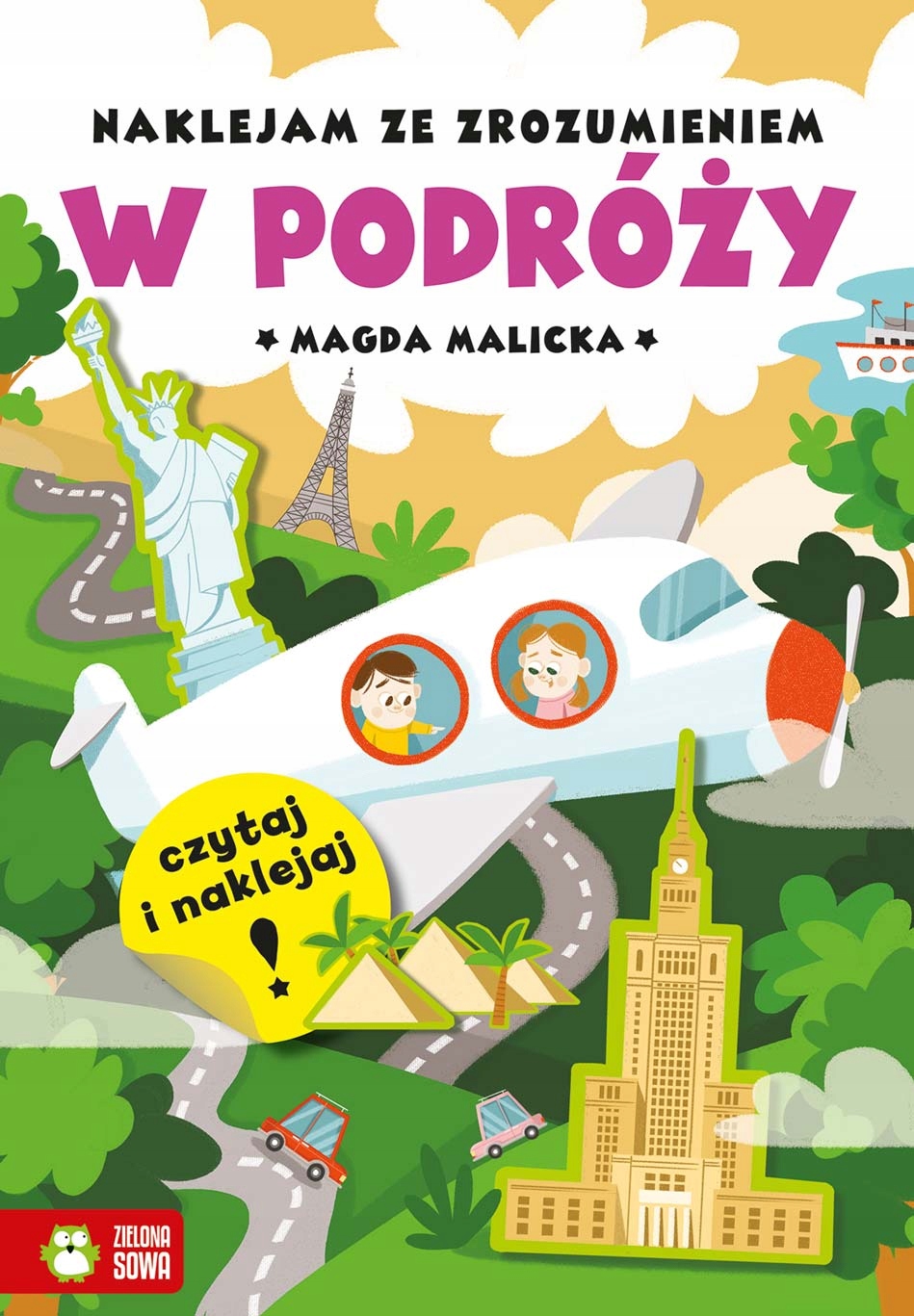 

Książka Podróże Naklejki Dla Dzieci Zielona Sowa