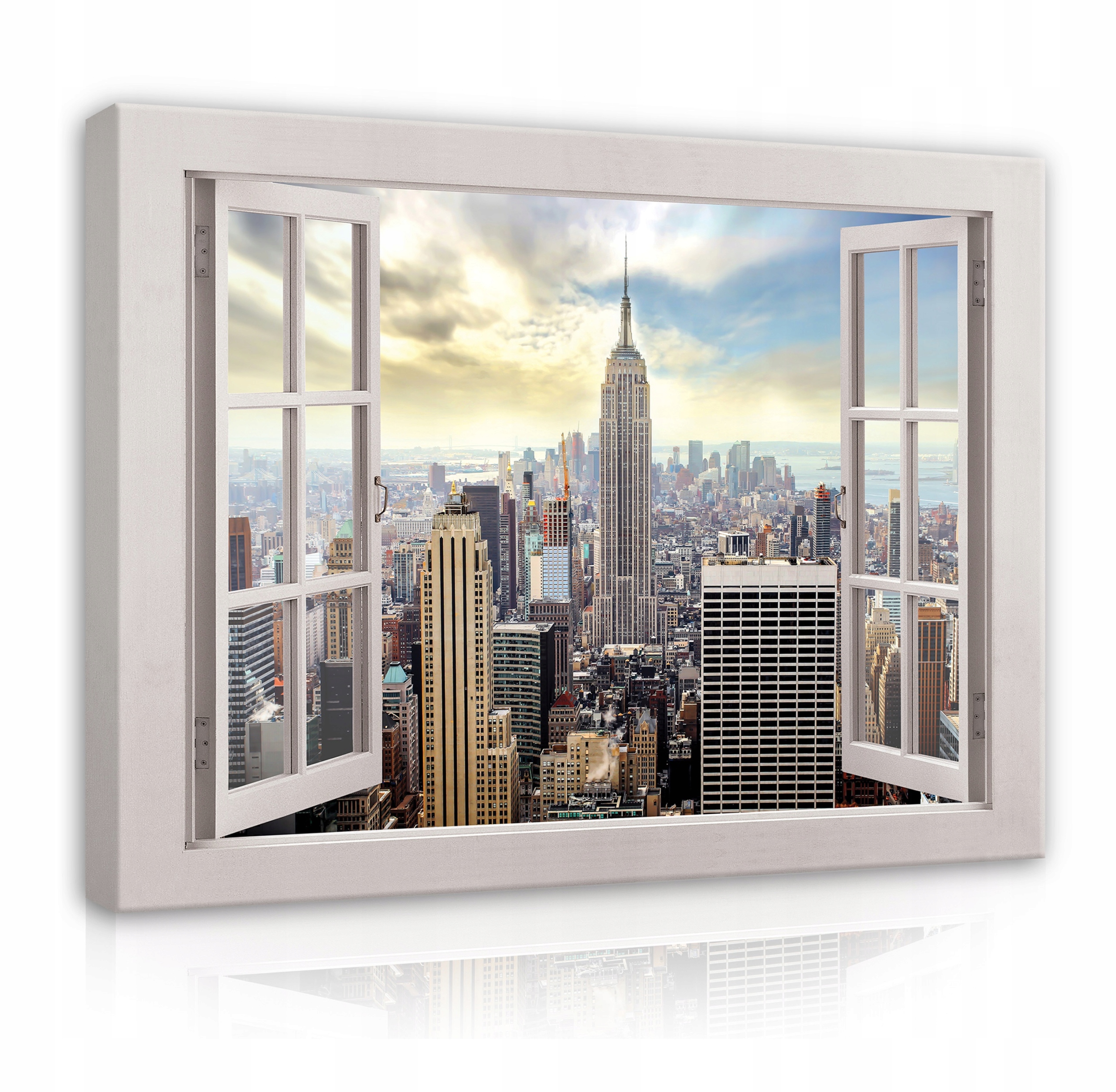 Obraz Okno 3D Na Plátně Město New York 120x80