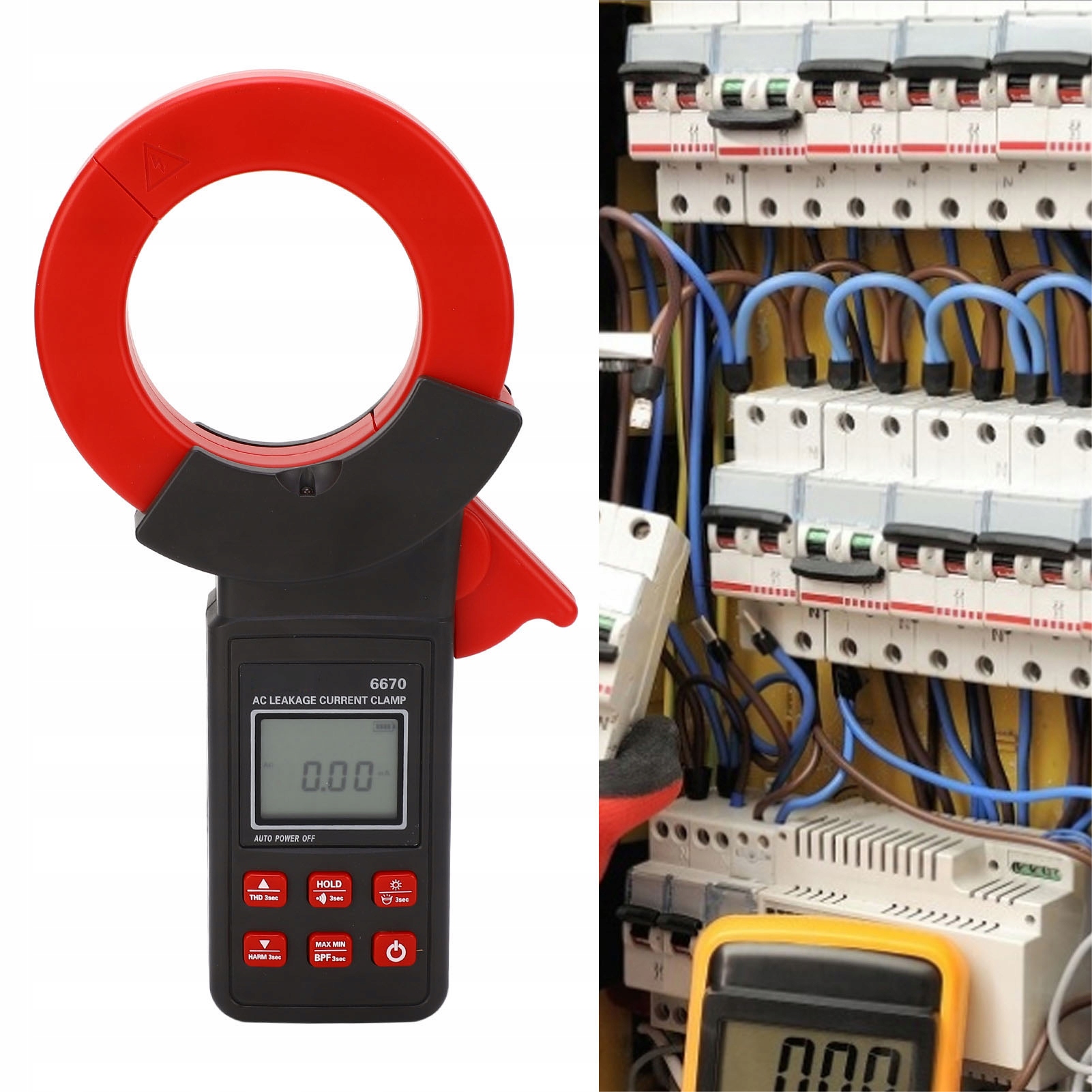 MIERNIK MULTIMETR CĘGOWY CYFROWY LCD ETCR6670 Kod producenta 1021230002111