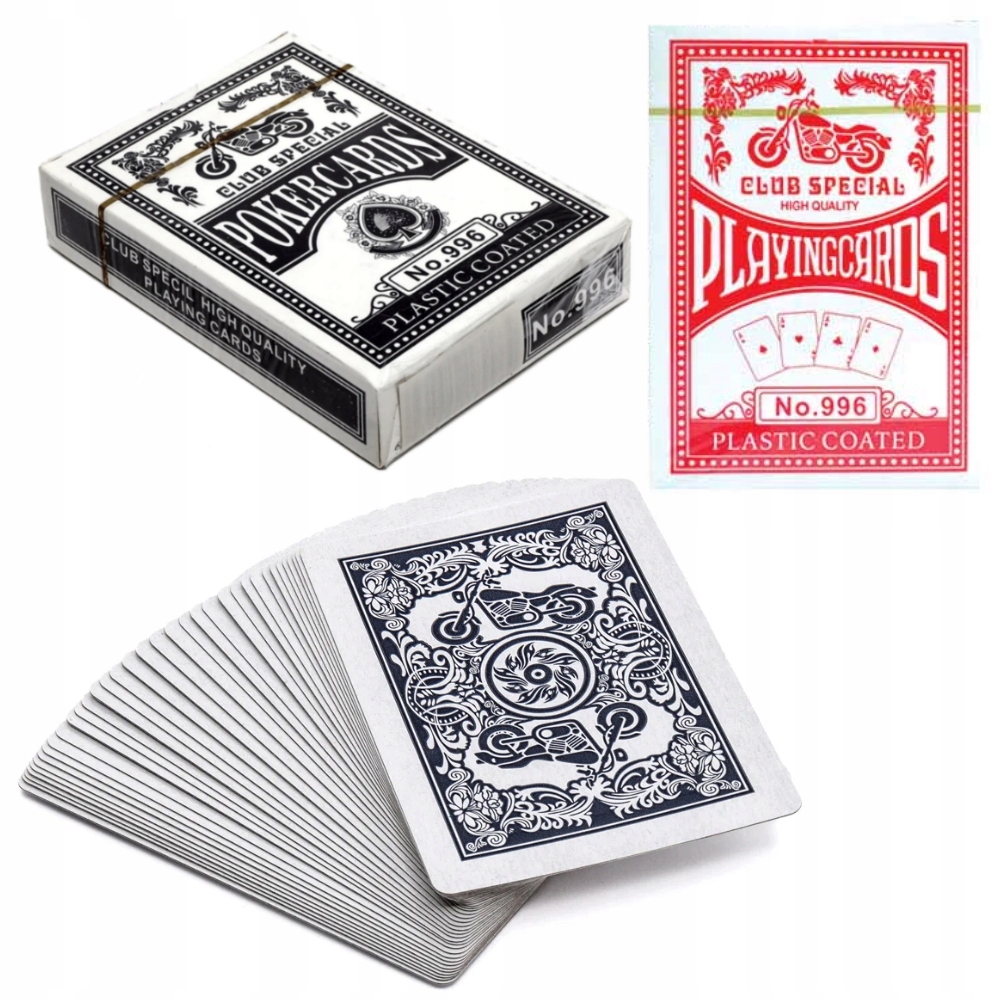 KLASYCZNE KARTY DO GRY POWLEKANE TALIA