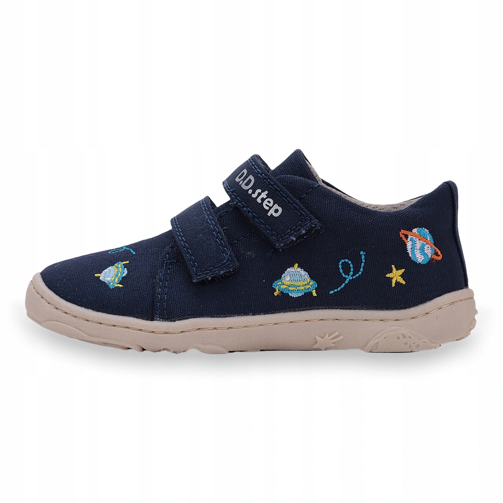 Buty barefoot tenisówki lekkie dziecięce DD Step Canvas C077 Royal Blue 21