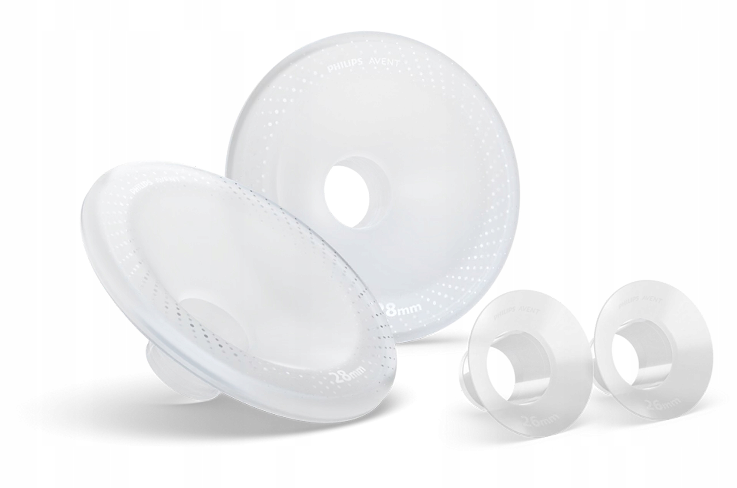 Reduktory lejka lejki do muszli laktatora 26-28mm Philips Avent SCF552/11