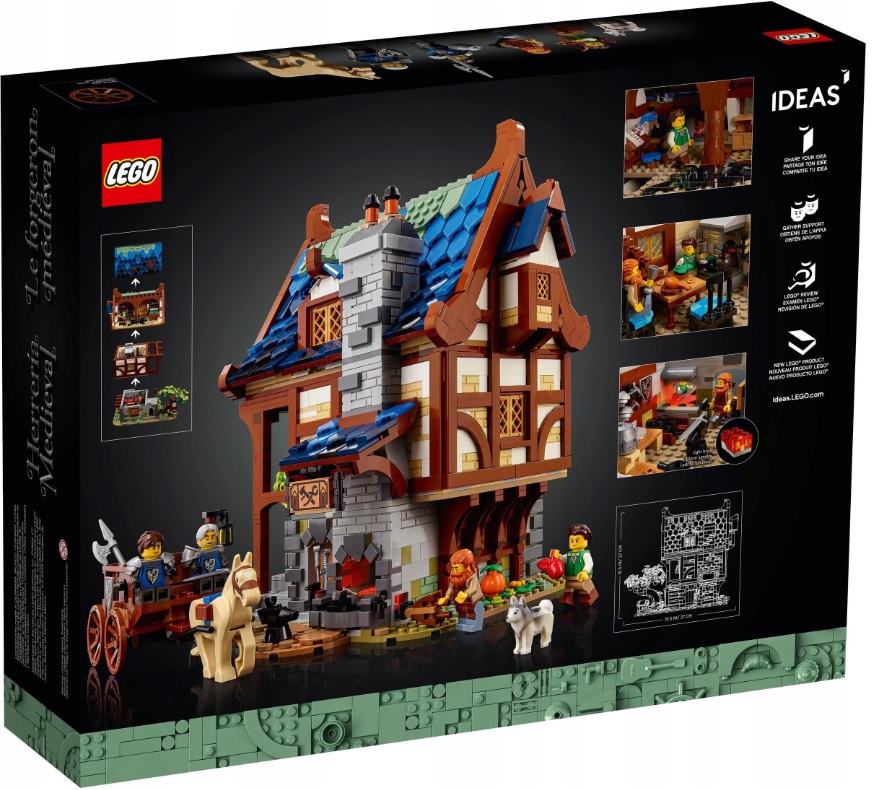 LEGO IDEAS 21325 ŚREDNIOWIECZNA KUŹNIA PREZENT Marka LEGO