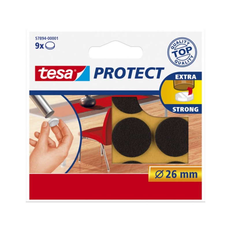 

Podkładki filcowe pod krzesła stół tesa 26mm 9szt