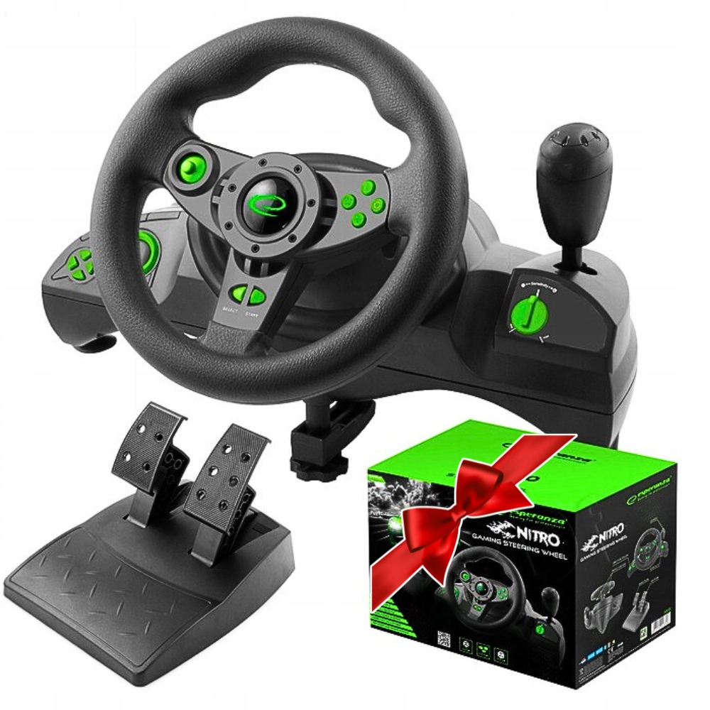 Volant pro hry s pedály Set s vibracemi Pc PS3 Xbox One