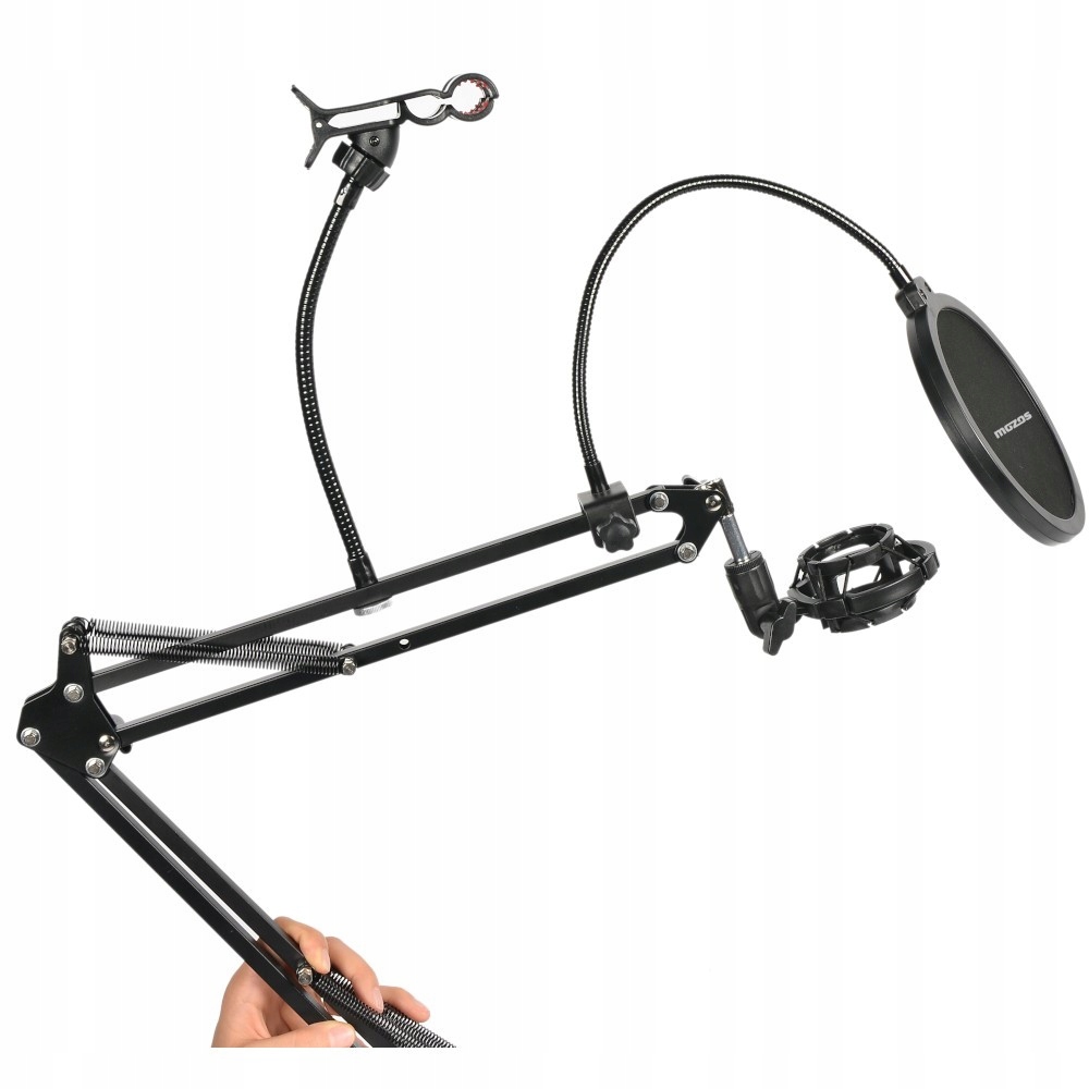 STATYW MIKROFONOWY UCHWYT STOŁOWY FILTR POP RAMIĘ MOZOS MKIT-DESK Marka MOZOS