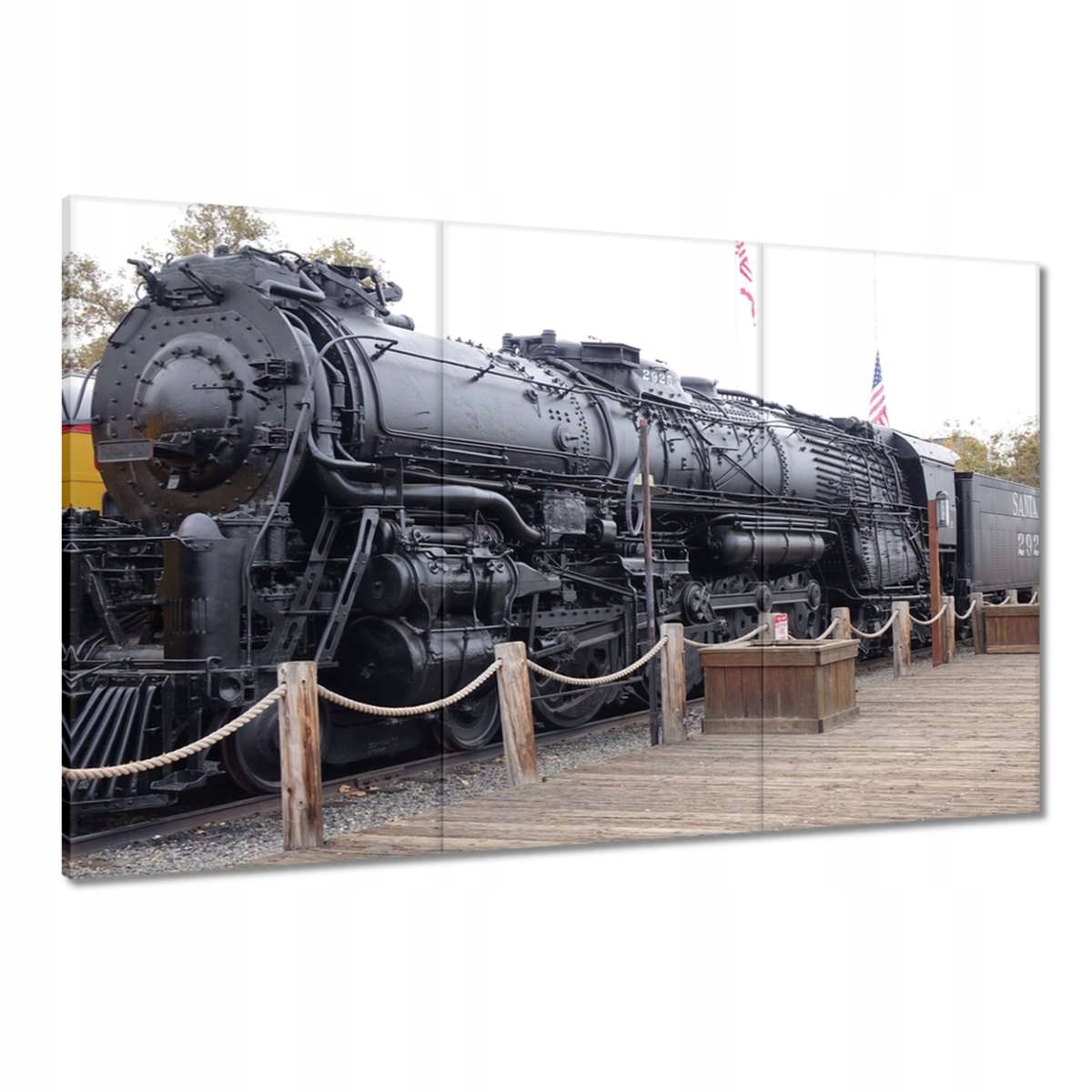 Obrazy 120x80 Vlak Lokomotiva Pár