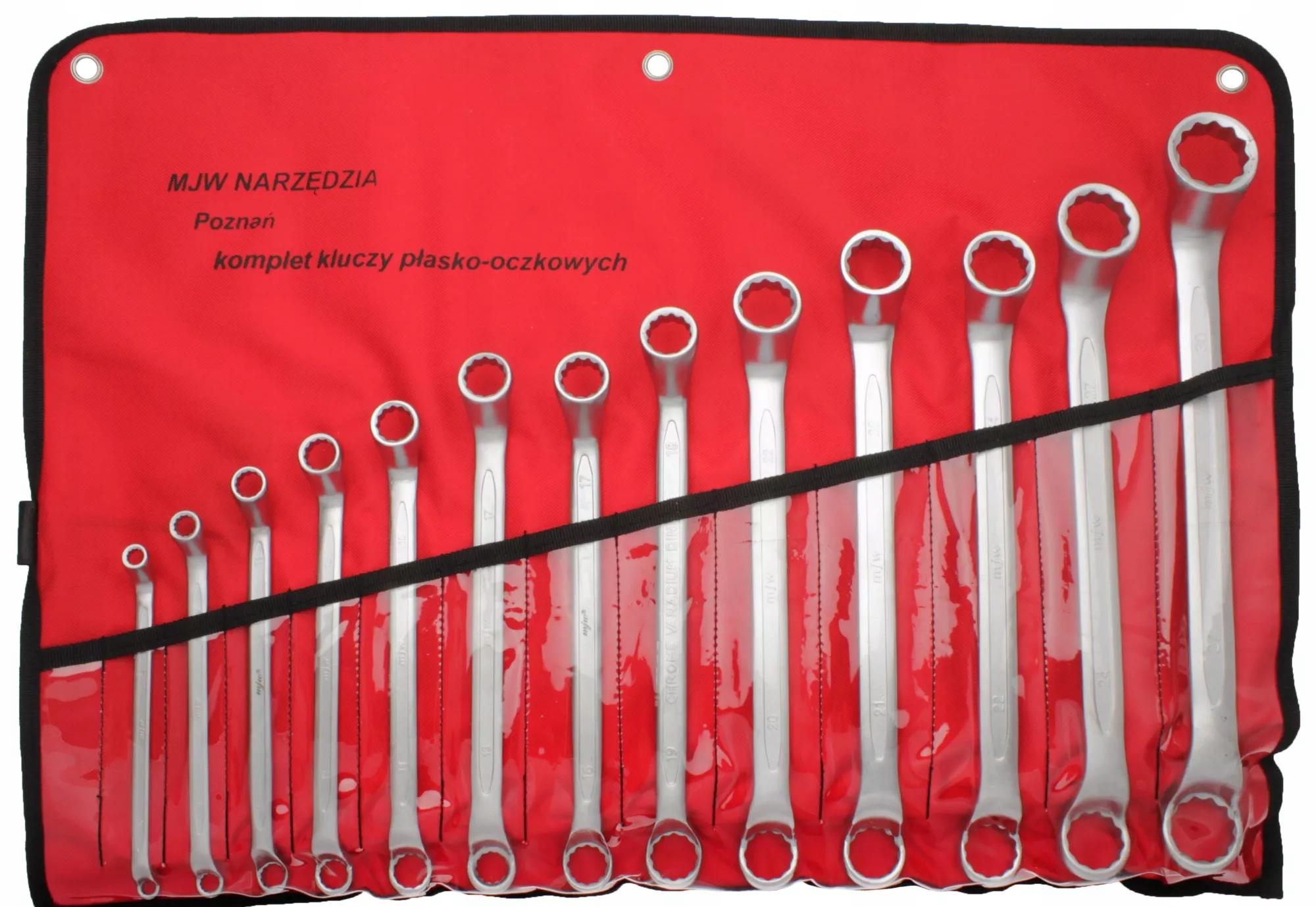 Sada očkovo ohnutých kľúčov 6-30 Mjw