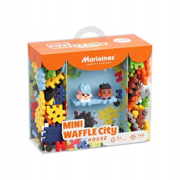 Komplet Klocków Konstrukcyjnych Klocki dla Dziecka Waffle Mini Dom 148