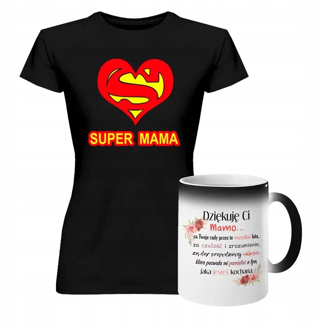 

Zestaw Na Dzień Matki Koszulka Kubek Magiczny Mama